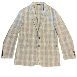 Saks, Fifth Avenue Guabello LIEVE fibre naturali, size 42R, wool & cotton EUC